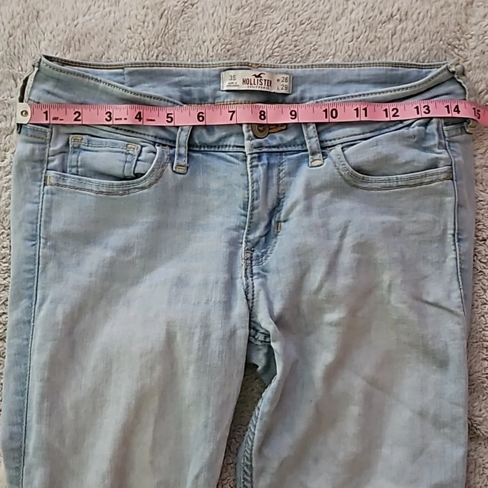 Hollister Y2K SZ 3 Light Blue Denim Skinny Jeans - Picture 2 of 7